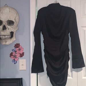 Misguided black cowl neck dress